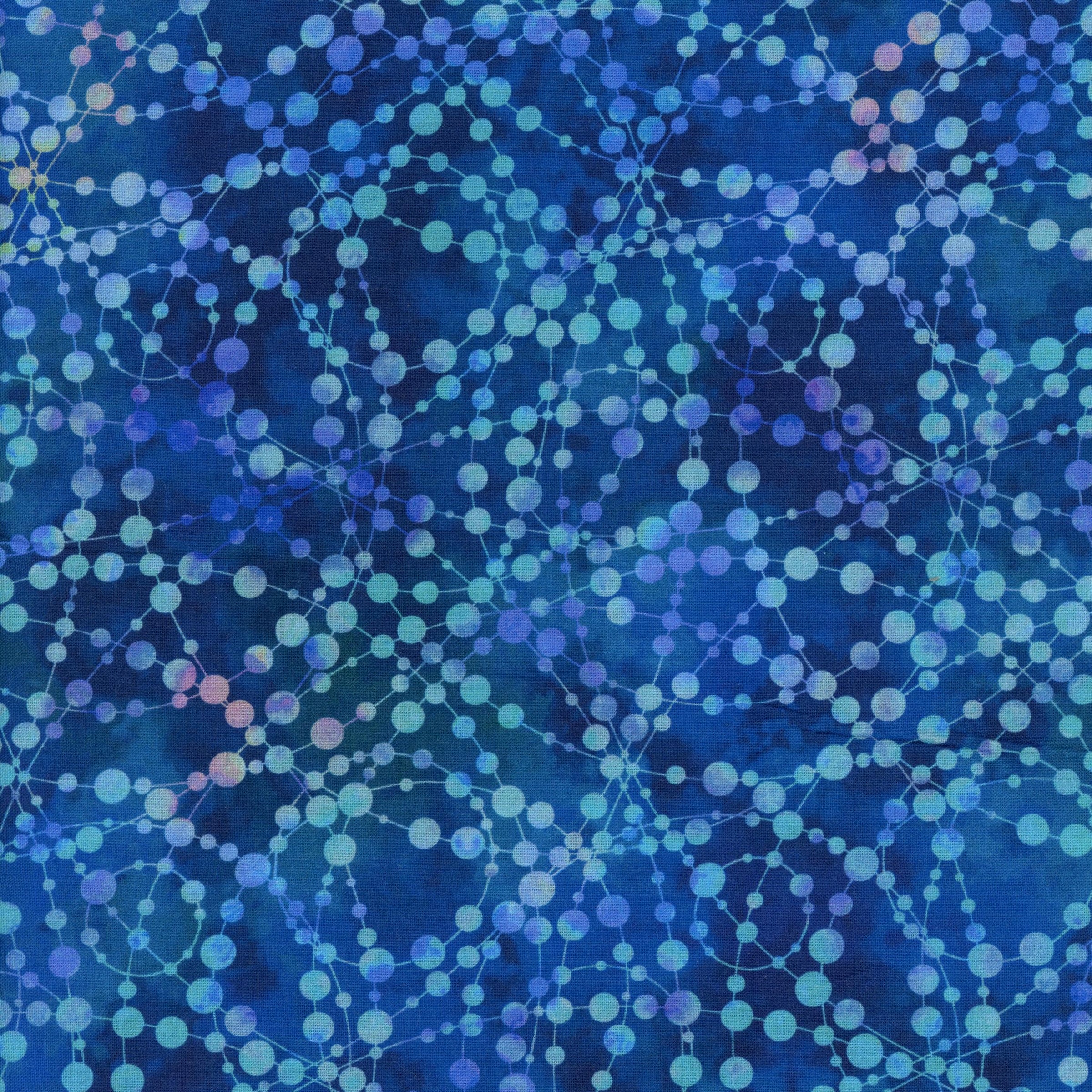 In The Beginning Fabrics - Dazzle by Jason Yenter - Patchwork and Quilting Fabric from Brown's Craft Shed (Tags: Fabric aqua blender blue circles contemporary Dazzle dots Geometric Jason Yenter lines modern teal tonal )