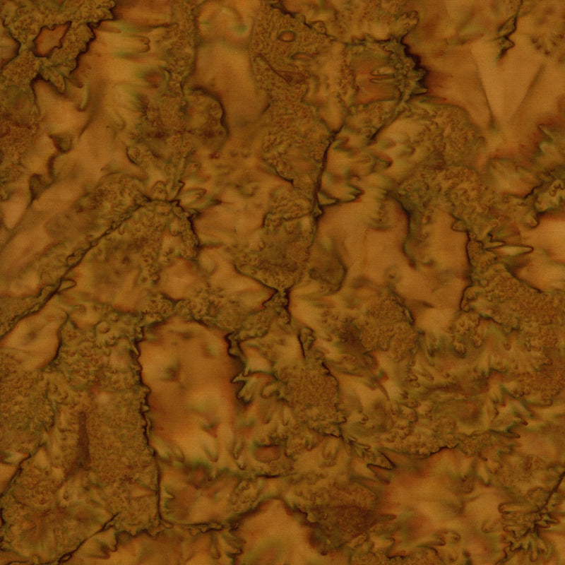 Ayu Batiks - Gold Amber Marble - Patchwork and Quilting Fabric from Brown's Craft Shed (Tags: Fabric amber batik blender blenders Brown earthy green marble nature olive orange rustic textures tonal )