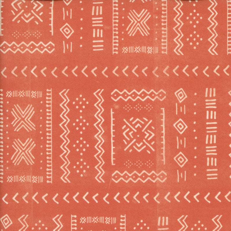 Outback Terracotta Mudcloth Upholstery Fabric - Patchwork and Quilting Fabric from Brown's Craft Shed (Tags: Fabric )