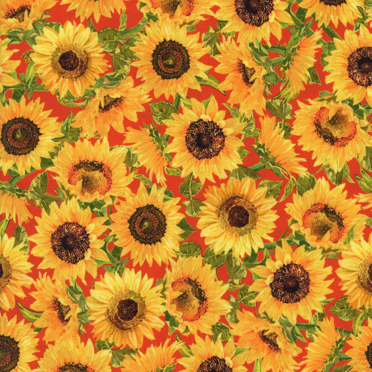 QT Fabrics Fall Splendor Lynnea Washburn Suzanne Cruise - Patchwork and Quilting Fabric from Brown's Craft Shed (Tags: Fabric Floral orange sunflower Yellow )