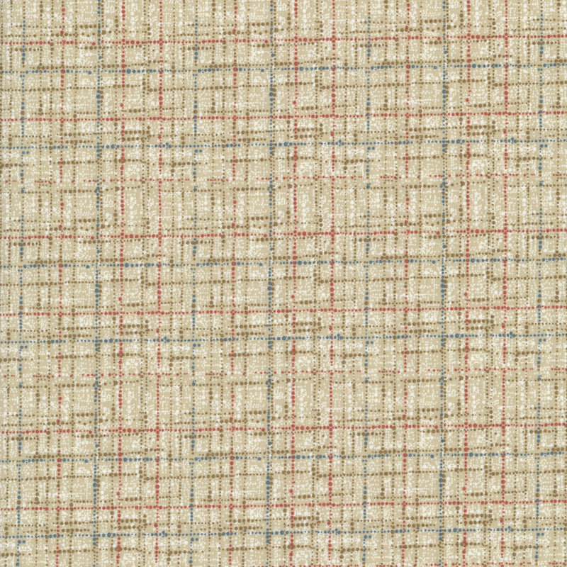 Michael Miller Fabrics COCO - Sand - Patchwork and Quilting Fabric from Brown's Craft Shed (Tags: Fabric basics blender Brown check crosshatch lines low volume Neutral sand textures )