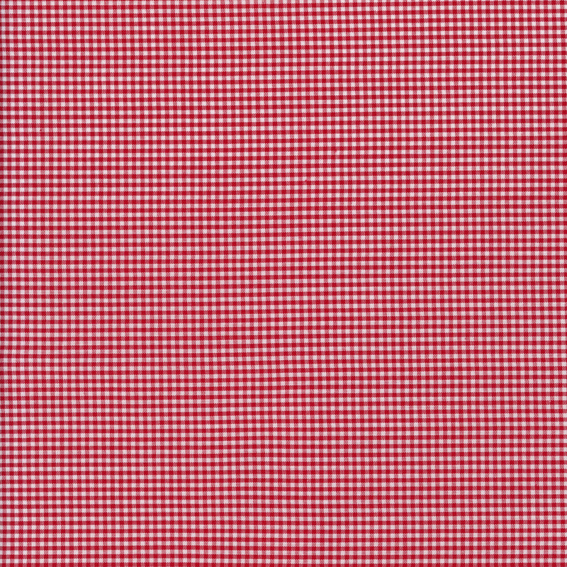 Gingham Check (Small - Red) - Patchwork and Quilting Fabric from Brown's Craft Shed (Tags: Fabric checks country picnic red white )