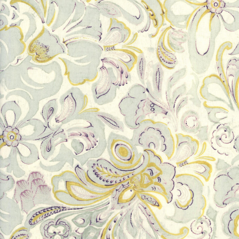 Anna Griffin - Mirabelle Collection - Patchwork and Quilting Fabric from Brown's Craft Shed (Tags: Fabric Anna Griffin classic elegant gold lilac Mirabelle Collection Neutral paisley patchwork quilting romantic sage Soft Sage Paisley timeless traditional vintage )