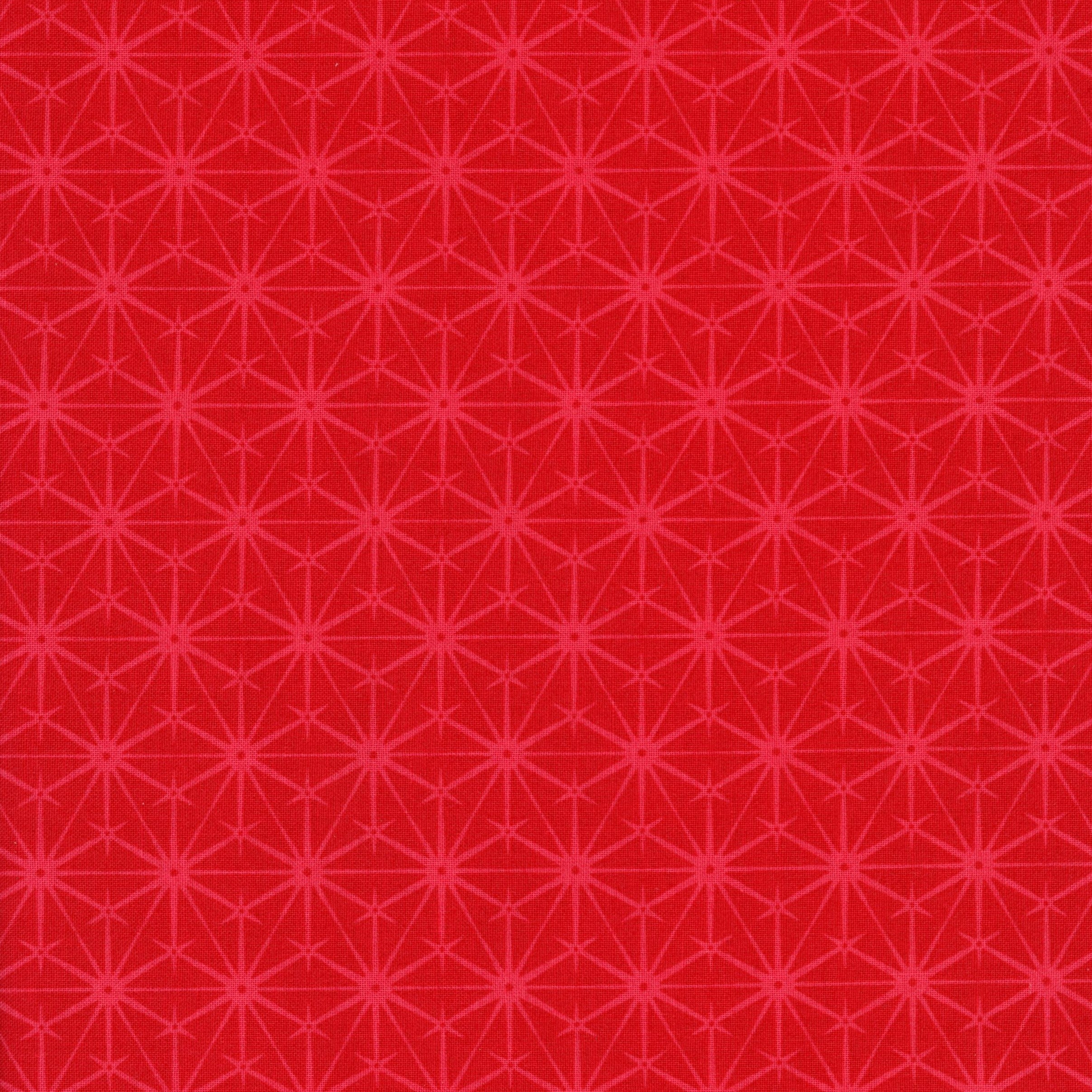 Andover Fabrics Sugarberry - Scarlet Starburst - Patchwork and Quilting Fabric from Brown's Craft Shed (Tags: Fabric Andover Fabrics basics blenders bold christmas festive Geometric modern patterns quilting cotton red Scarlet Starburst Sugarberry )