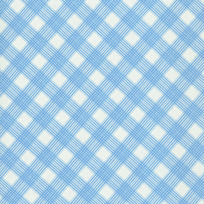 Robert Kaufman Daisys Bluework - Patchwork and Quilting Fabric from Brown's Craft Shed (Tags: Fabric blue Stripes )