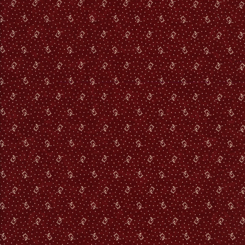 Moda Fabrics - Chickadee Landing - Patchwork and Quilting Fabric from Brown's Craft Shed (Tags: Fabric autumn burgundy Floral maroon Moda Neutral small-scale vintage )