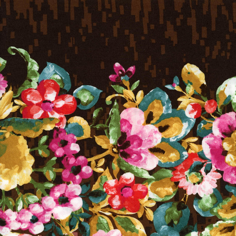 Sonnett by Victoria Findlay Wolfe for Newcastle Fabrics - Patchwork and Quilting Fabric from Brown's Craft Shed (Tags: Fabric blossoms bold colourful florals garden modern multi nature Newcastle Fabrics patterns pink Sonnett Victoria Findlay Wolfe )