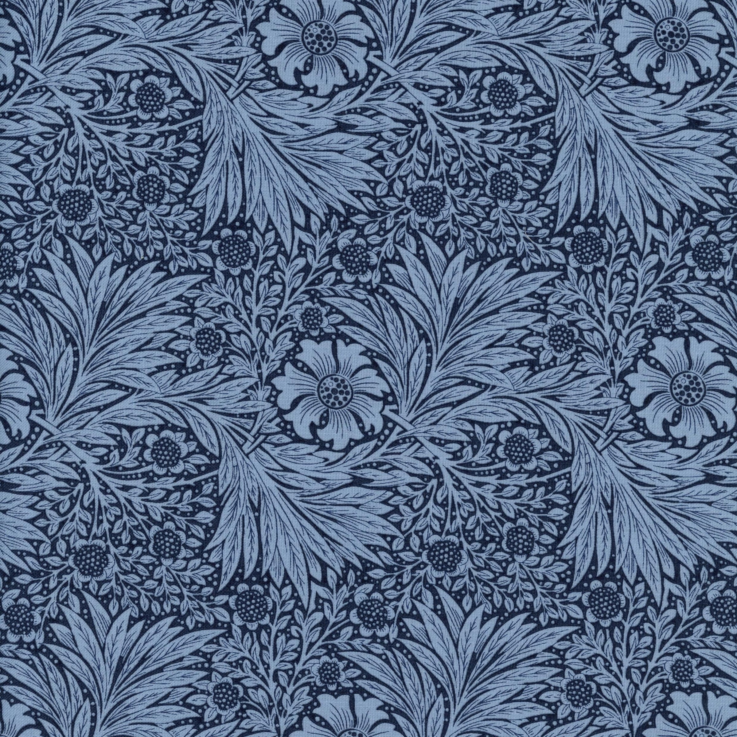 Free Spirit Fabrics: Kelmscott by Morris & Co - Patchwork and Quilting Fabric from Brown's Craft Shed (Tags: Fabric blue botanical classic Floral Free Spirit Fabrics heritage Kelmscott Morris & Co nature navy ornate traditional vines vintage )