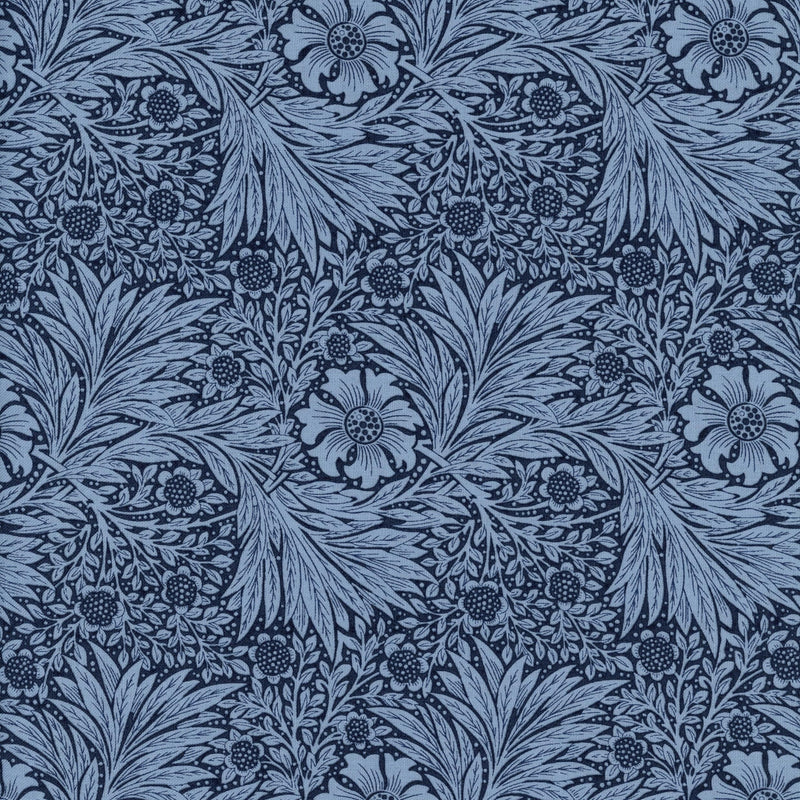 Free Spirit Fabrics: Kelmscott by Morris & Co - Patchwork and Quilting Fabric from Brown's Craft Shed (Tags: Fabric blue botanical classic Floral Free Spirit Fabrics heritage Kelmscott Morris & Co nature navy ornate traditional vines vintage )