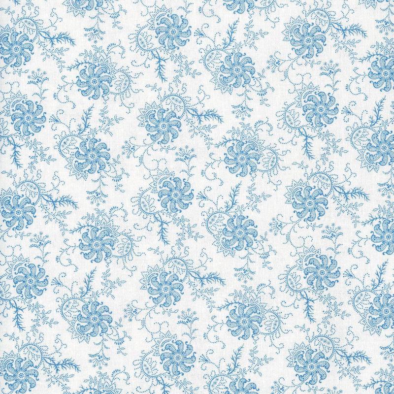 Marcus Fabrics Genevieve - Patchwork and Quilting Fabric from Brown's Craft Shed (Tags: Fabric blue Floral )