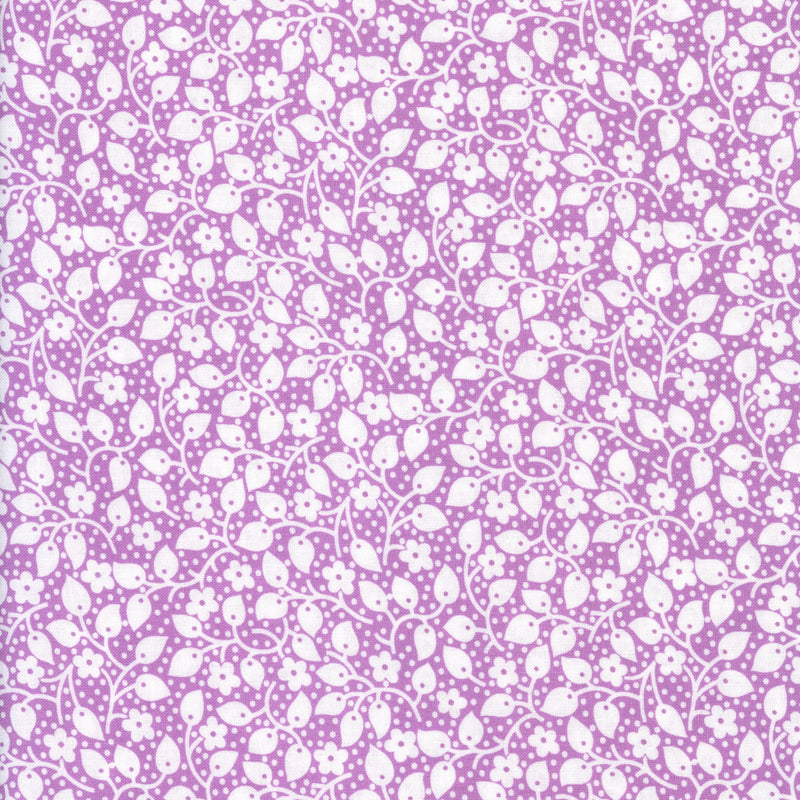 Moda 30's Playtime by Linzee Kull McCray (Vines) - Patchwork and Quilting Fabric from Brown's Craft Shed (Tags: Fabric 1930s 30’s Playtime blenders classic delicate feminine Floral lilac Linzee Kull McCray Moda purple quilting reproduction vines vintage white )