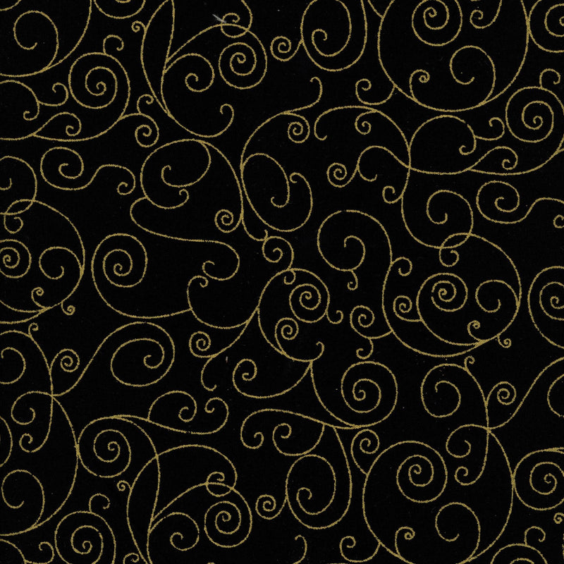 Kenard & Kenard Fabrics Gold Swirls - Patchwork and Quilting Fabric from Brown's Craft Shed (Tags: Fabric backing )