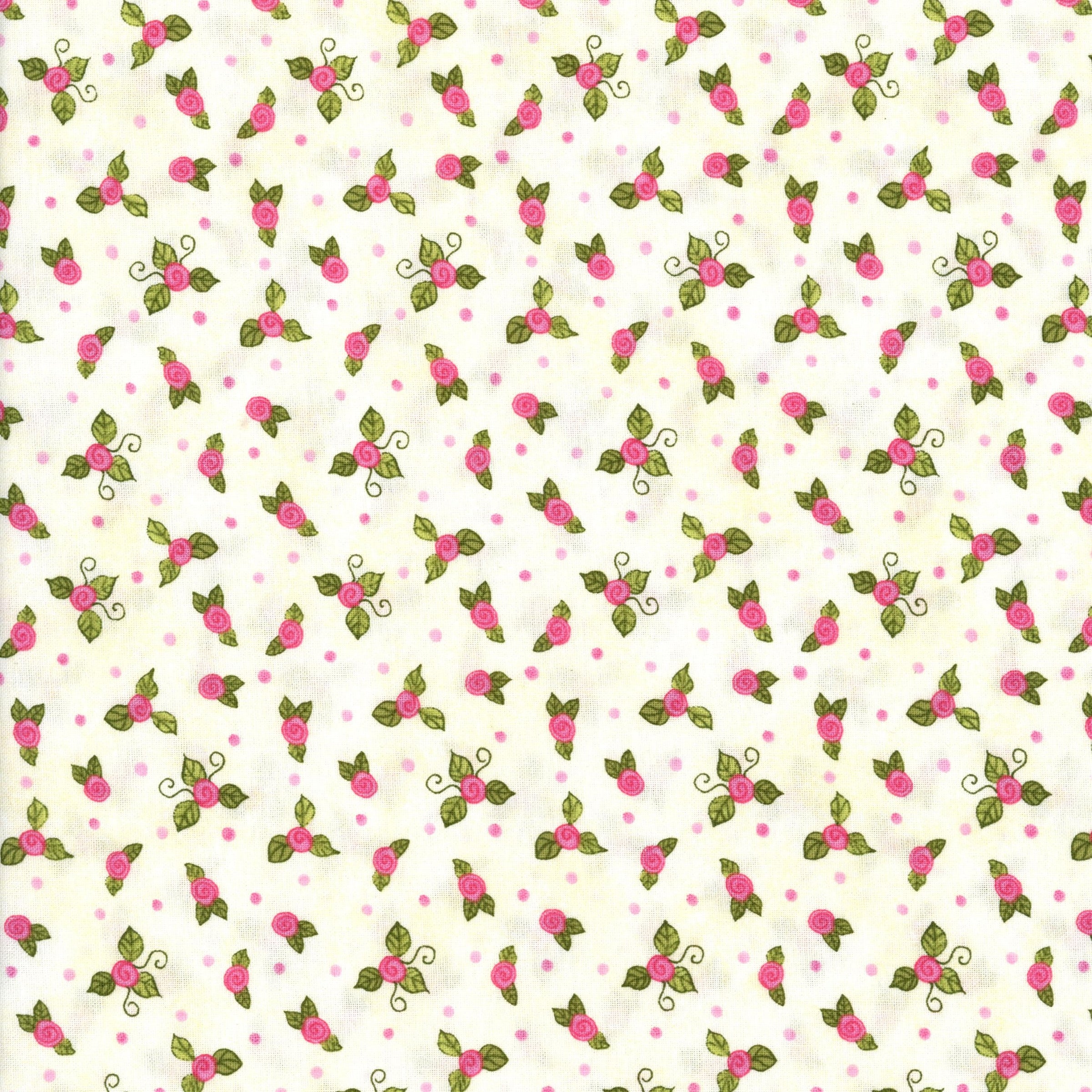 Northcott - Bella Ballerina by Diane Knott - Patchwork and Quilting Fabric from Brown's Craft Shed (Tags: Fabric Bella Ballerina blender children cream delicate Diane Knott dots Floral flowers green Northcott pink whimsical )