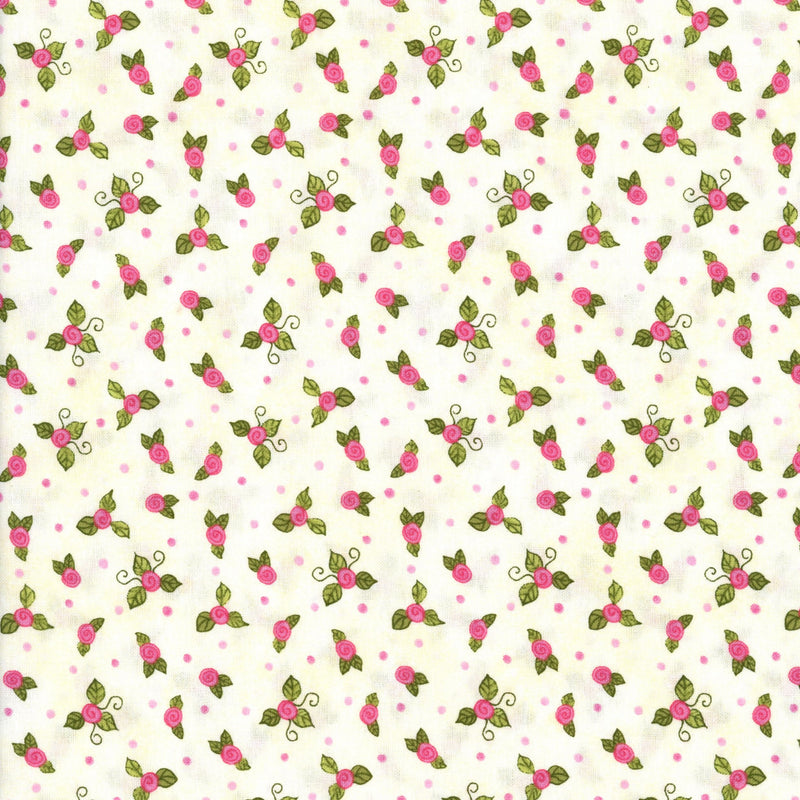 Northcott - Bella Ballerina by Diane Knott - Patchwork and Quilting Fabric from Brown's Craft Shed (Tags: Fabric Bella Ballerina blender children cream delicate Diane Knott dots Floral flowers green Northcott pink whimsical )