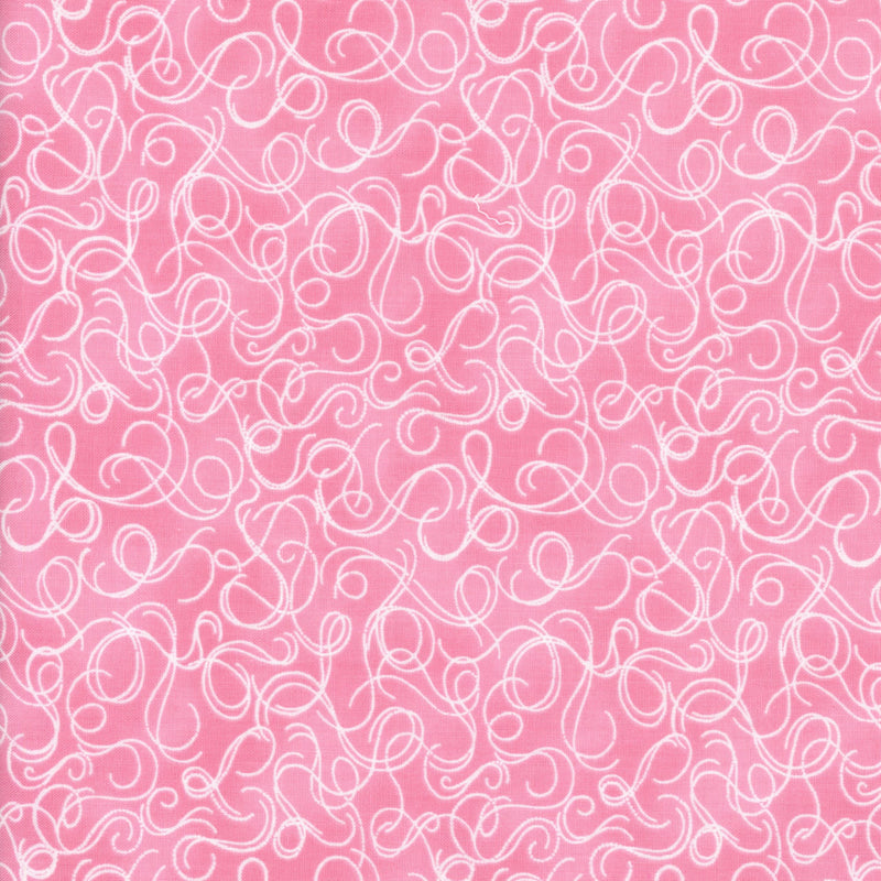 Fabri-Quilt Inc - Botanical Society Swirl Pink - Patchwork and Quilting Fabric from Brown's Craft Shed (Tags: Fabric blender Botanical Society children Fabri-Quilt Inc feminine pastel patterns pink playful spring swirls whimsical white )