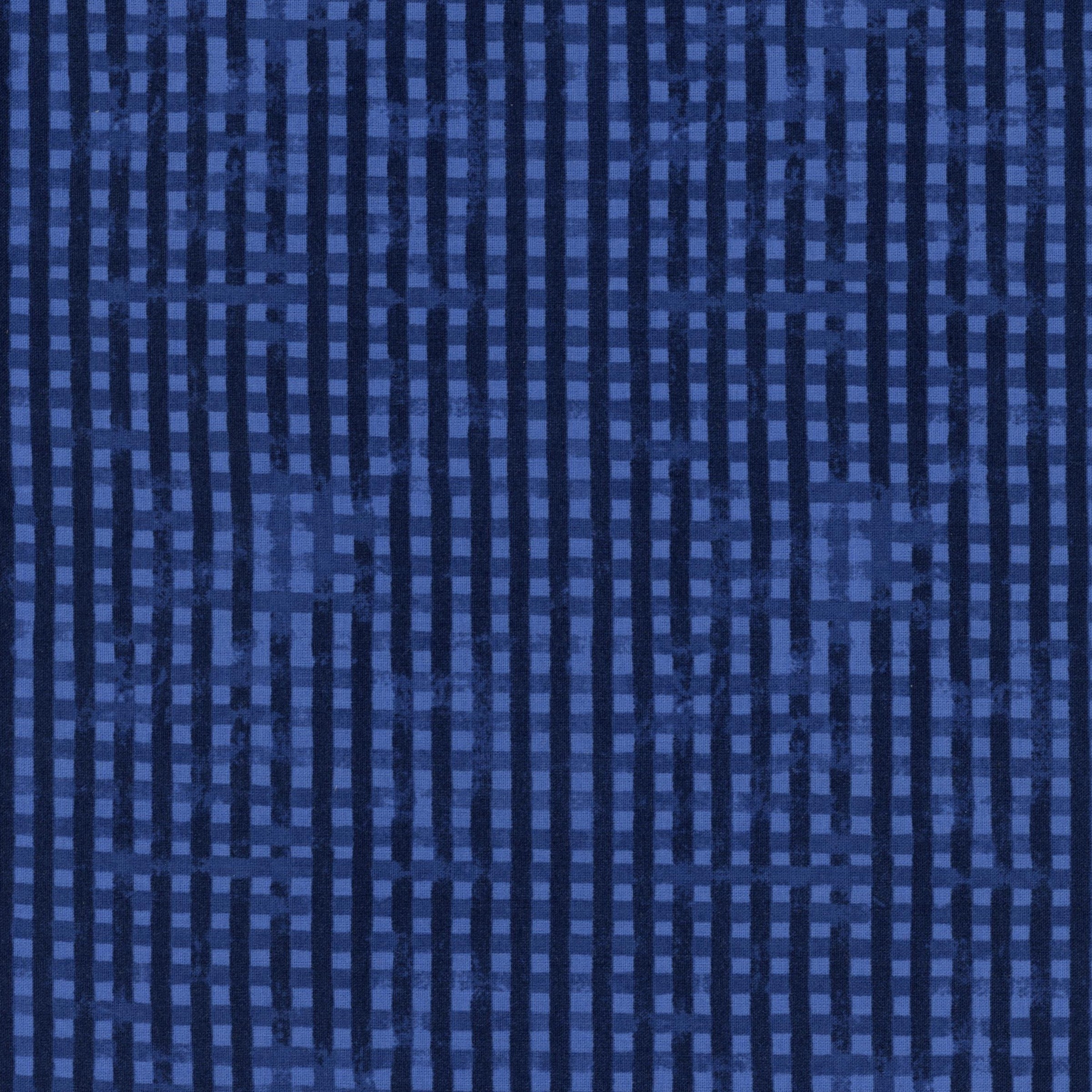 Clothworks Midnight Flora by Melissa Lowry - Patchwork and Quilting Fabric from Brown's Craft Shed (Tags: Fabric blender blue Clothworks Geometric grid Melissa Lowry Midnight Flora modern navy night Stripes textures tonal )