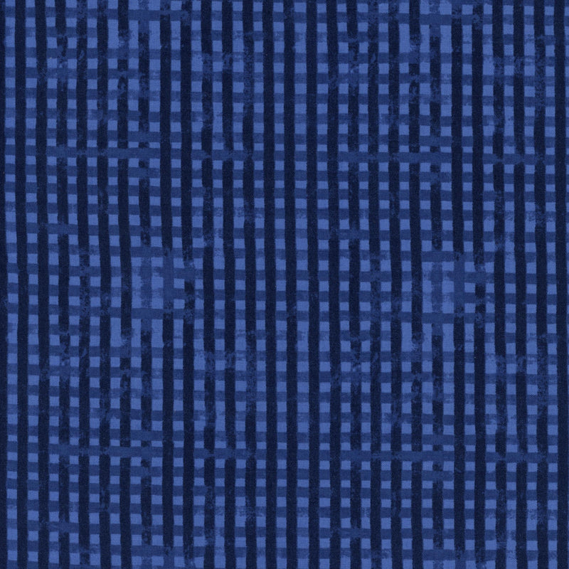 Clothworks Midnight Flora by Melissa Lowry - Patchwork and Quilting Fabric from Brown's Craft Shed (Tags: Fabric blender blue Clothworks Geometric grid Melissa Lowry Midnight Flora modern navy night Stripes textures tonal )