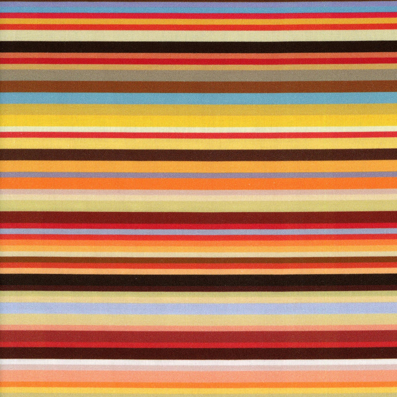 Devonstone Collection Building Blocks Stripes - Patchwork and Quilting Fabric from Brown's Craft Shed (Tags: Fabric autumn blue lines multi orange patterns red Stripes )
