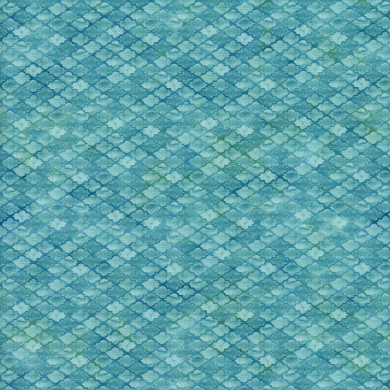 In The Beginning Fabrics: Butterfly Fantasy by Jason Yenter (Teal) - Patchwork and Quilting Fabric from Brown's Craft Shed (Tags: Fabric blender blenders blue Butterfly Fantasy Geometric green Jason Yenter nature patterns stained glass teal textures water )