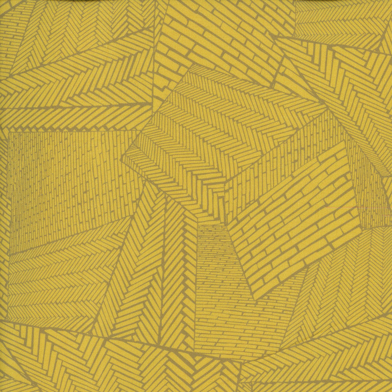 Devonstone Andover Fabrics by Eye Candy Quilts Ciao Bella - Patchwork and Quilting Fabric from Brown's Craft Shed (Tags: Fabric abstract Andover Fabrics bold brick Ciao Bella craft Eye Candy Quilts gold herringbone modern mustard patterns quilting textures Yellow )
