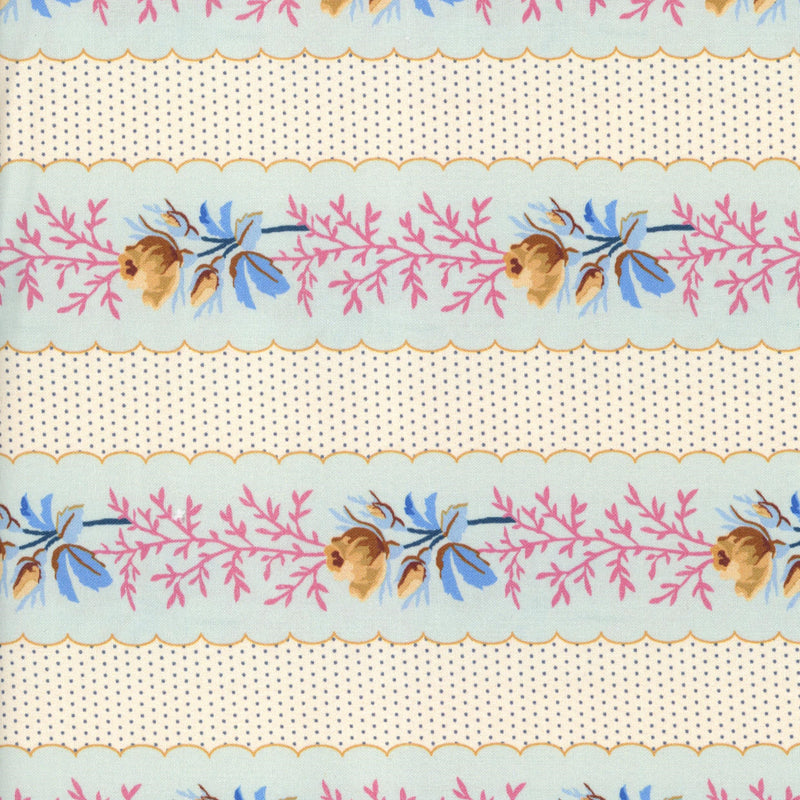 Devonstone Collection Edward Terrace - Patchwork and Quilting Fabric from Brown's Craft Shed (Tags: Fabric blue Floral pink )