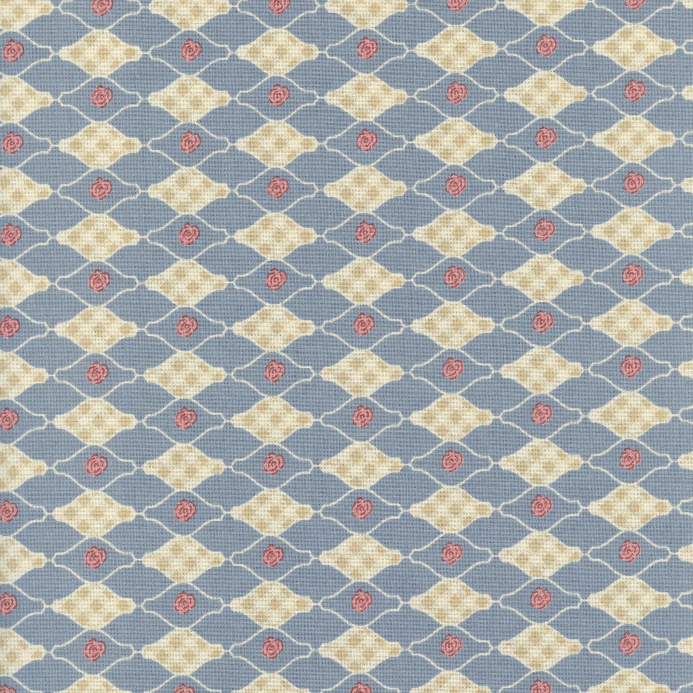Gutermann Vero's World - Patchwork and Quilting Fabric from Brown's Craft Shed (Tags: Fabric blue classic cream Floral Geometric Gutermann pastel patterns pink romantic roses Vero's World vintage )