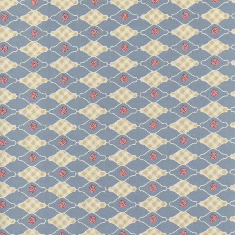 Gutermann Vero's World - Patchwork and Quilting Fabric from Brown's Craft Shed (Tags: Fabric blue classic cream Floral Geometric Gutermann pastel patterns pink romantic roses Vero's World vintage )