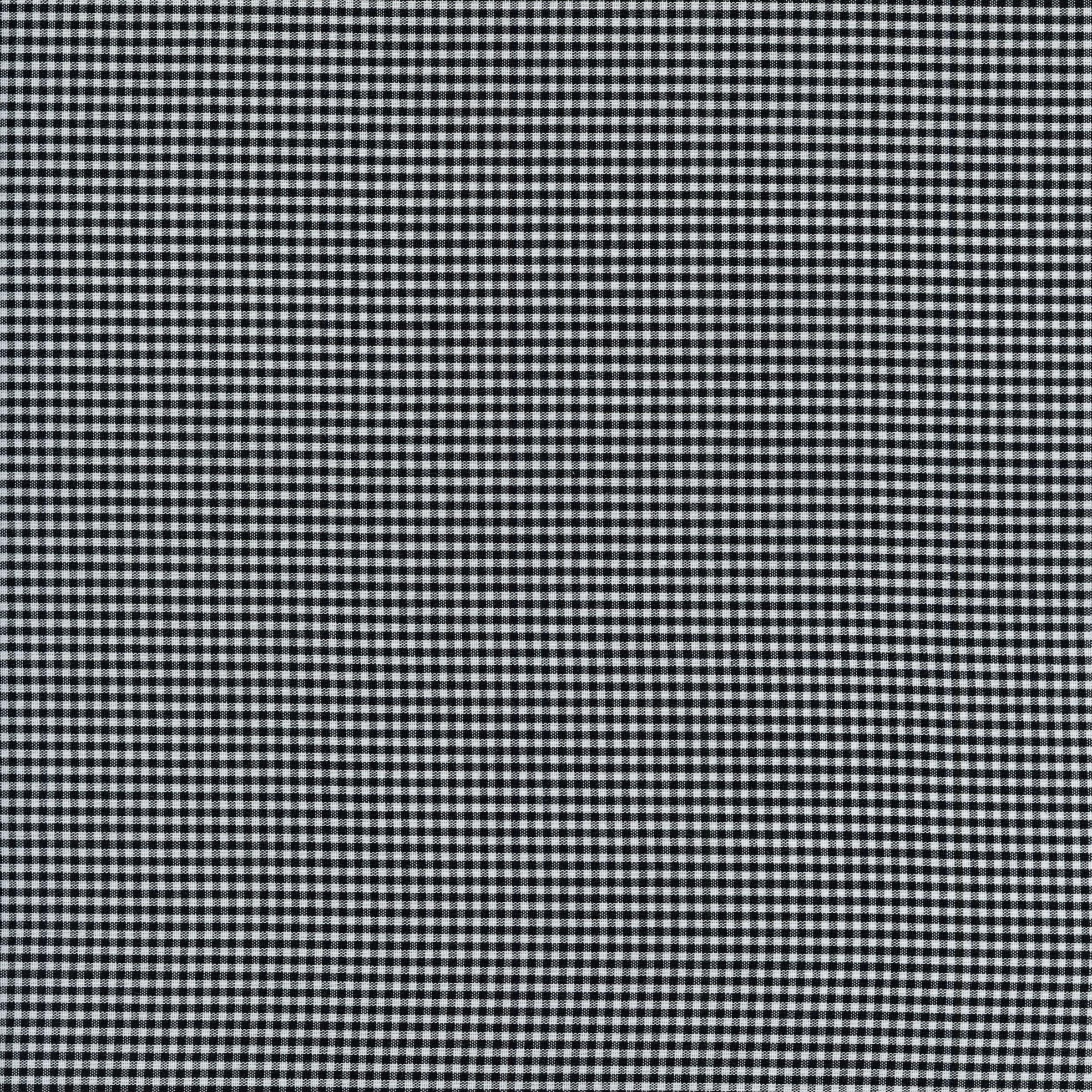 Gingham Check (Small - Black) - Patchwork and Quilting Fabric from Brown's Craft Shed (Tags: Fabric basics checks farmhouse white )
