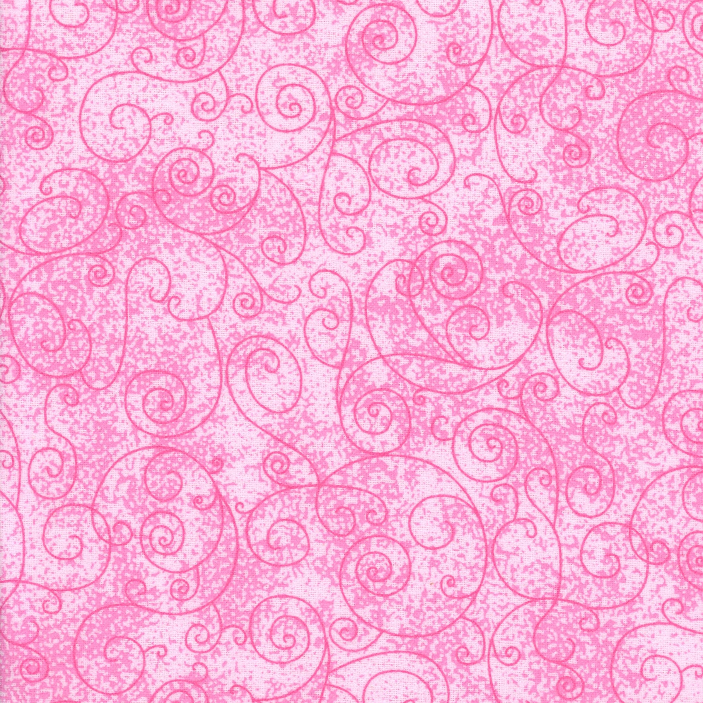 Flannelette Backing - Pink - Patchwork and Quilting Fabric from Brown's Craft Shed (Tags: Fabric baby quilt backing blender cosy Flannelette Backing love pink scroll swirls textured tonal valentines day )