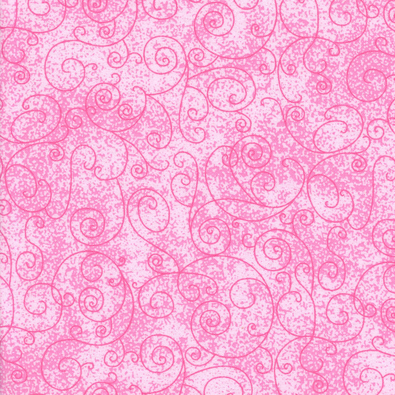 Flannelette Backing - Pink - Patchwork and Quilting Fabric from Brown's Craft Shed (Tags: Fabric baby quilt backing blender cosy Flannelette Backing love pink scroll swirls textured tonal valentines day )