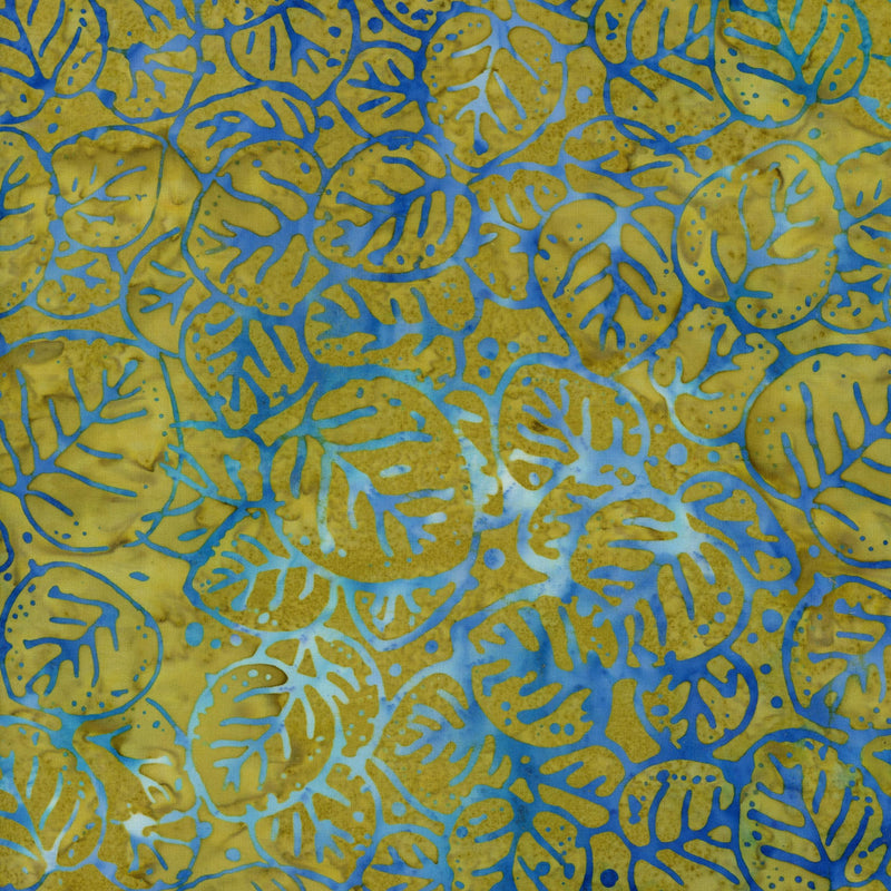 Batik Australia - Tropical Canopy - Patchwork and Quilting Fabric from Brown's Craft Shed (Tags: Fabric batik Batik Australia batik clearance blue botanical green nature organic plants quilt fabric textures tropical Yellow )