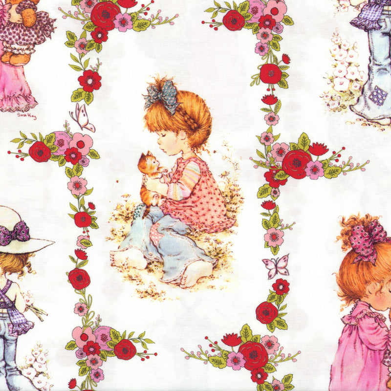 Devonstone Collection - With Love Sarah Kay - Patchwork and Quilting Fabric from Brown's Craft Shed (Tags: Fabric butterfly children Devonstone Collection girls nostalgic panel pets playful Sarah Kay toys vintage whimsical With Love )