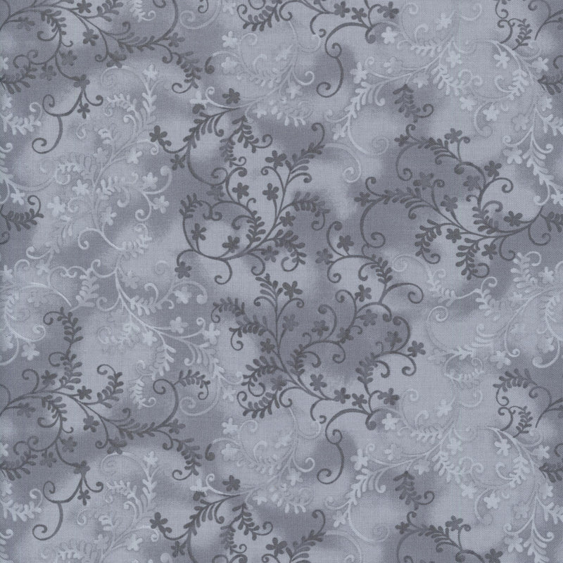 John Leuden Mystic Vine - Patchwork and Quilting Fabric from Brown's Craft Shed (Tags: Fabric blender blenders charcoal grey John Louden mystical nature patterns vine )