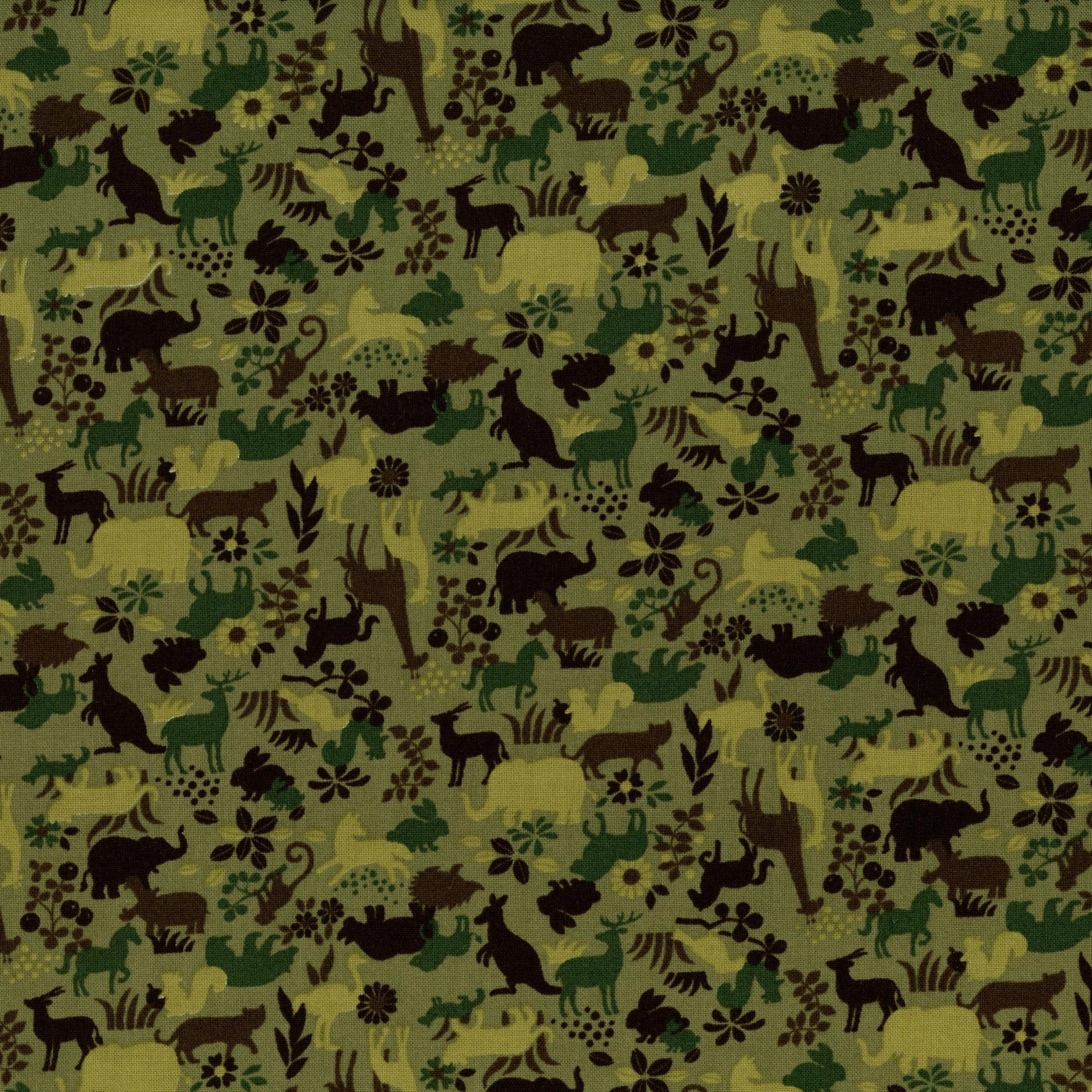 Cosmo Textile Co - Dinosaurs - Patchwork and Quilting Fabric from Brown's Craft Shed (Tags: Fabric animals Brown children Cosmo Textile Co cream green jungle nature novelty nursery plants safari wildlife )