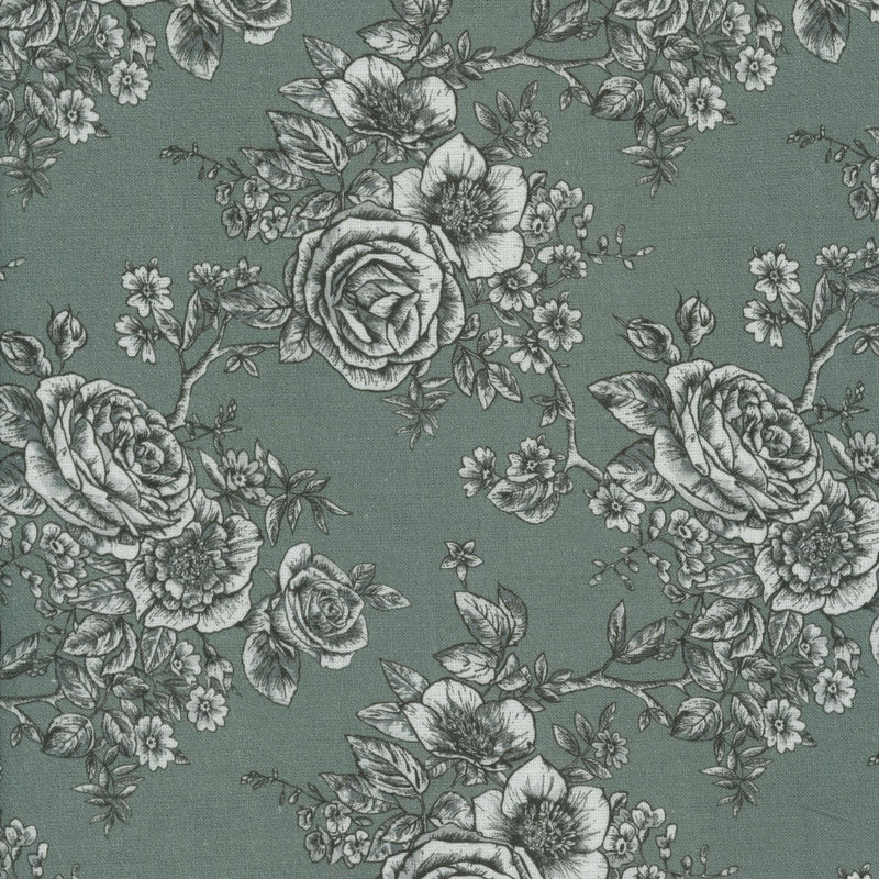 Fabric Rose Toile - Patchwork and Quilting Fabric from Brown's Craft Shed (Tags: Fabric backing )