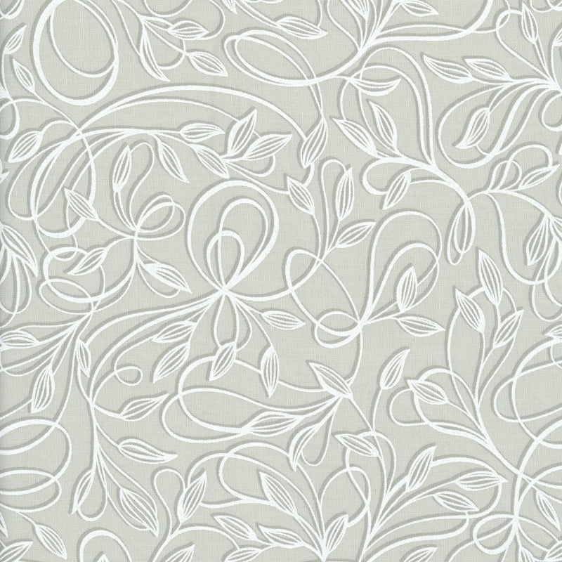 Robert Kaufman Alabaster - Patchwork and Quilting Fabric from Brown's Craft Shed (Tags: Fabric Floral grey )