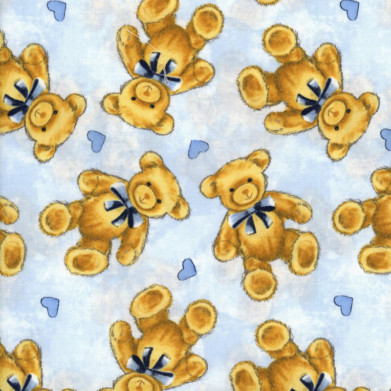 Kenard & Kenard Fabrics Teddy Bear Picnic - Blue