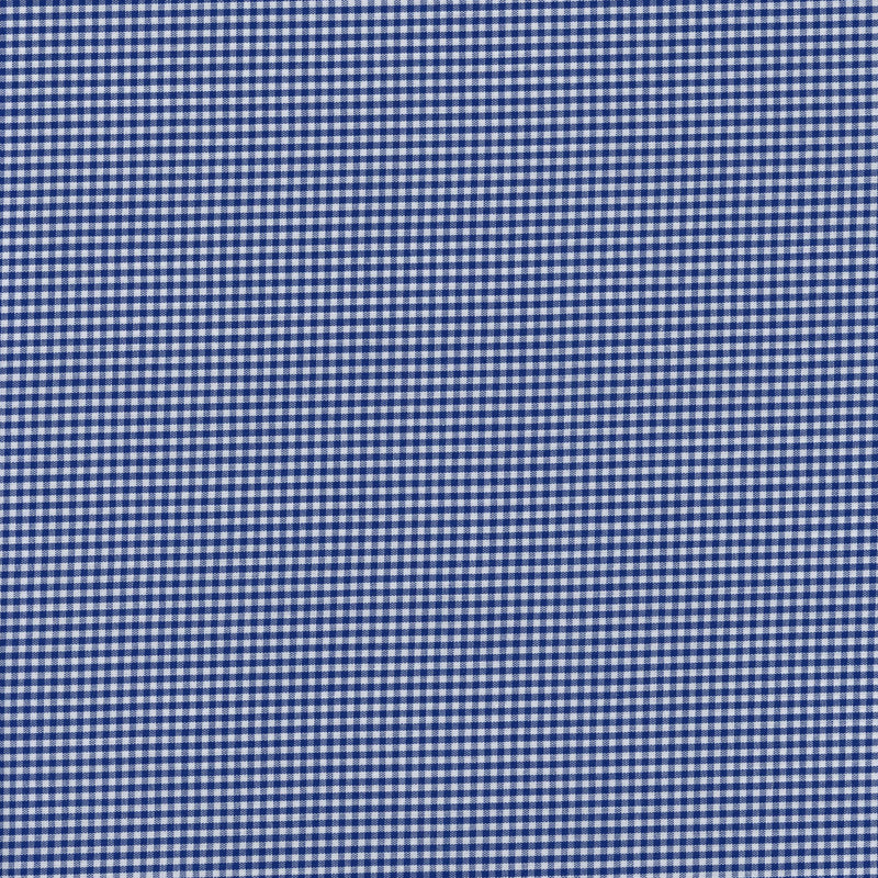 Yarn Dyed Broadcloth Japanese Gingham (Navy Blue) - Patchwork and Quilting Fabric from Brown's Craft Shed (Tags: Fabric basics blenders blue check classics modern quilting navy traditional white yarn dyed )