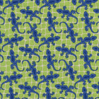 Ella Blue Terra Australis 2 by Emma Jean Jansen - Patchwork and Quilting Fabric from Brown's Craft Shed (Tags: Fabric animal animals blue bold Ella Blue Emma Jean Jansen gecko green lizard modern novelty playful quilting specialty whimsical )