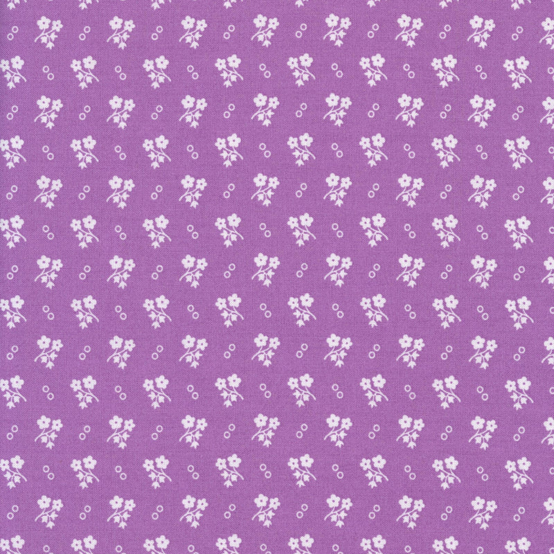 Moda 30's Playtime by Linzee Kull McCray (Flowers) - Patchwork and Quilting Fabric from Brown's Craft Shed (Tags: Fabric 30’s Playtime blenders delicate feminine flowers lavender Linzee Kull McCray Moda pastel purple quilting reproduction Retro small print vintage )