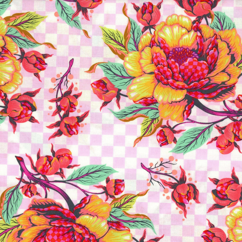 Tula Pink Untamed - Patchwork and Quilting Fabric from Brown's Craft Shop (Tags: Fabric Floral multi pink )