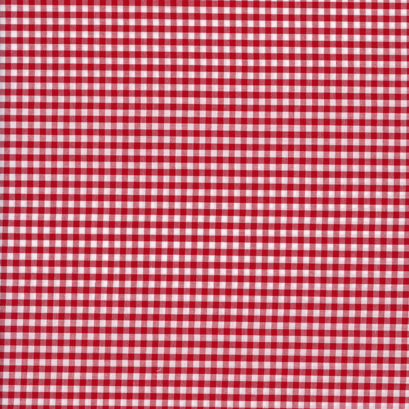 Gingham Check (Medium - Red) - Patchwork and Quilting Fabric from Brown's Craft Shed (Tags: Fabric checks country style picnic red white )