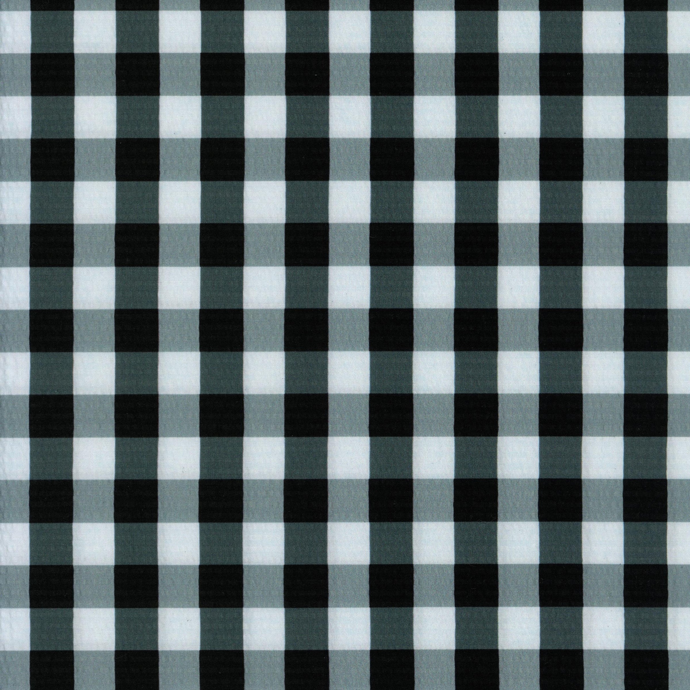 Devonstone Collection - Gingham Seersucker (Granite) - Patchwork and Quilting Fabric from Brown's Craft Shed (Tags: Fabric basics check checks children classic Devonstone Collection grey Neutral patterns rustic white )
