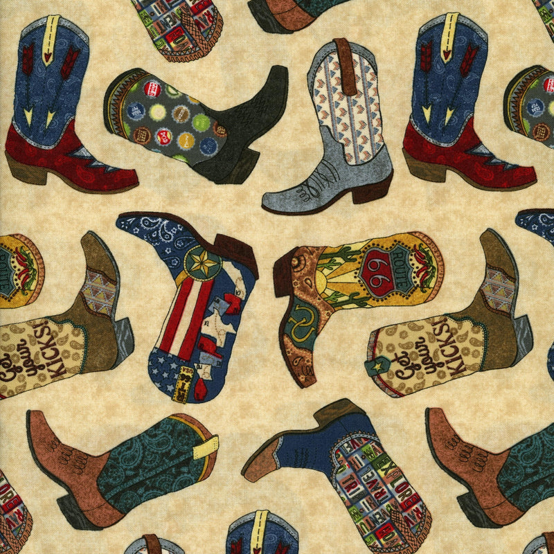 Blank Quilting Corporation Cowboy Boots Adventure Awaits