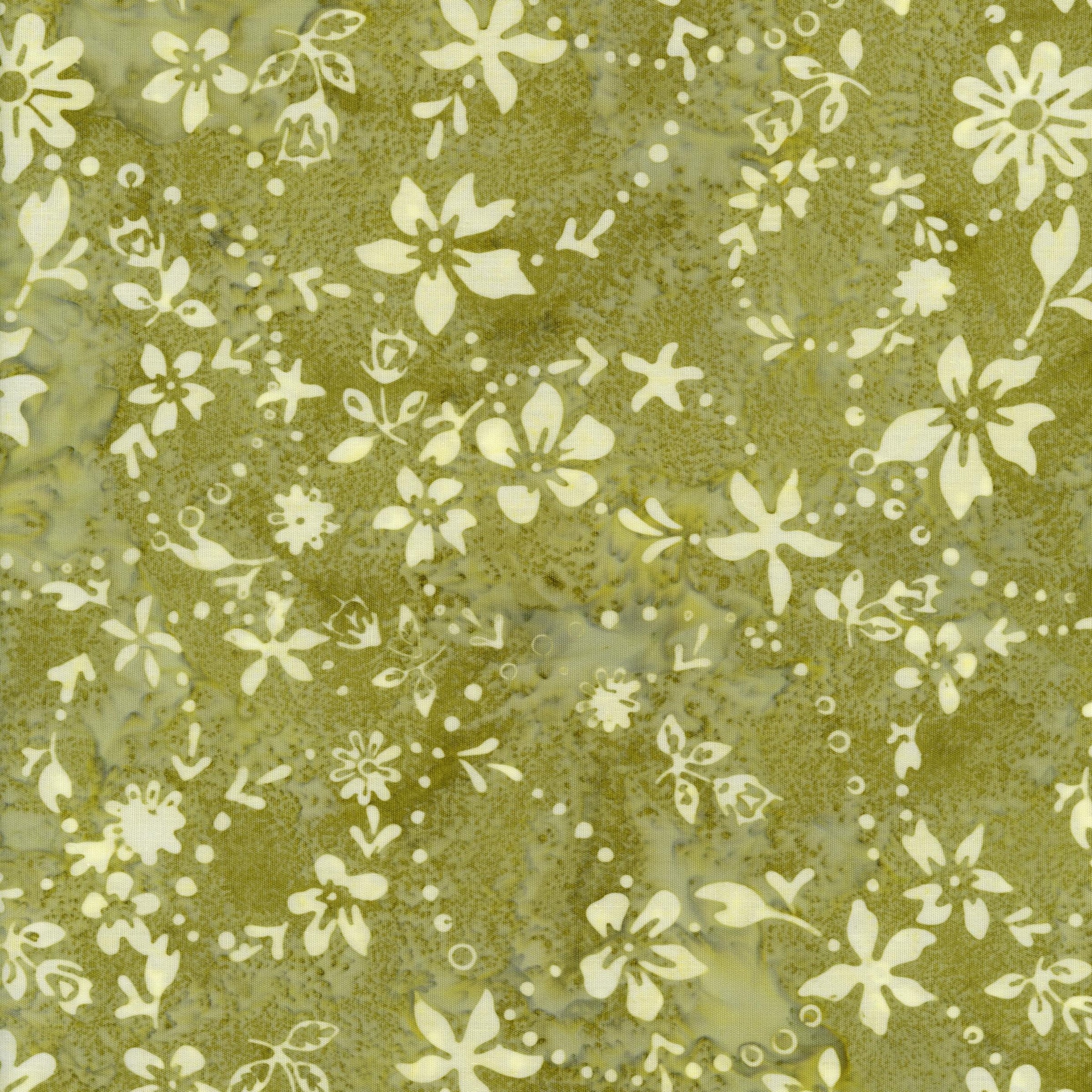 Banyan Batiks Rose Parade - Patchwork and Quilting Fabric from Brown's Craft Shed (Tags: Fabric Banyan Batiks batik blenders cream Floral garden green nature Neutral olive plants Rose Parade soft floral textures )