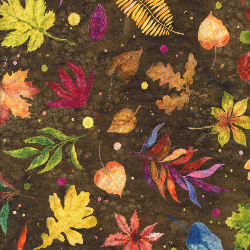 Moda Floribunda by Create Joy Project - Patchwork and Quilting Fabric from Brown's Craft Shed (Tags: Fabric autumn Create Joy Project Floral Floribunda gold green Moda multi nature orange red rustic textured watercolour )