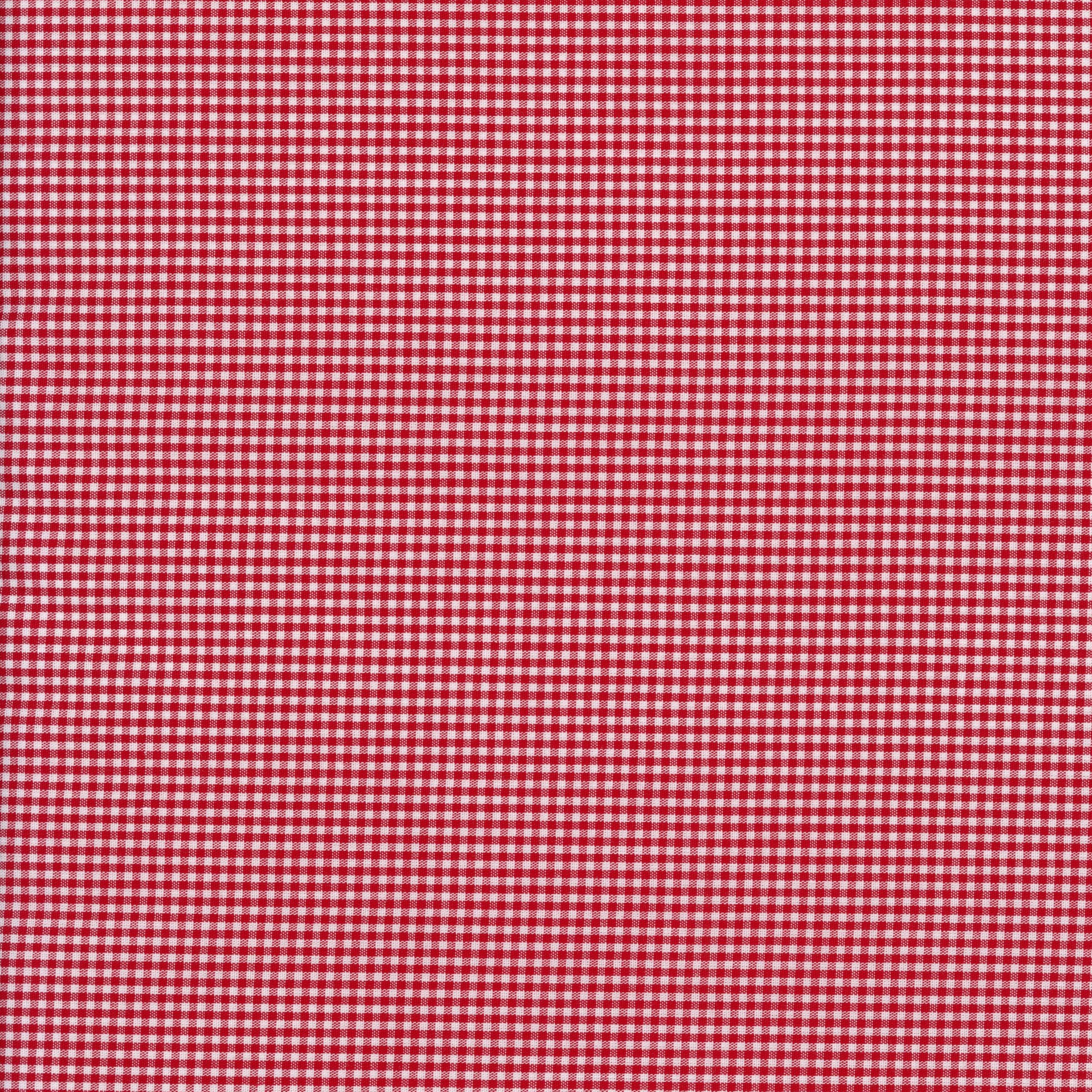 Yarn Dyed Broadcloth Japanese Gingham (Red) - Patchwork and Quilting Fabric from Brown's Craft Shed (Tags: Fabric basics blender broadcloth check classic Japanese gingham red timeless traditional white yarn dyed )