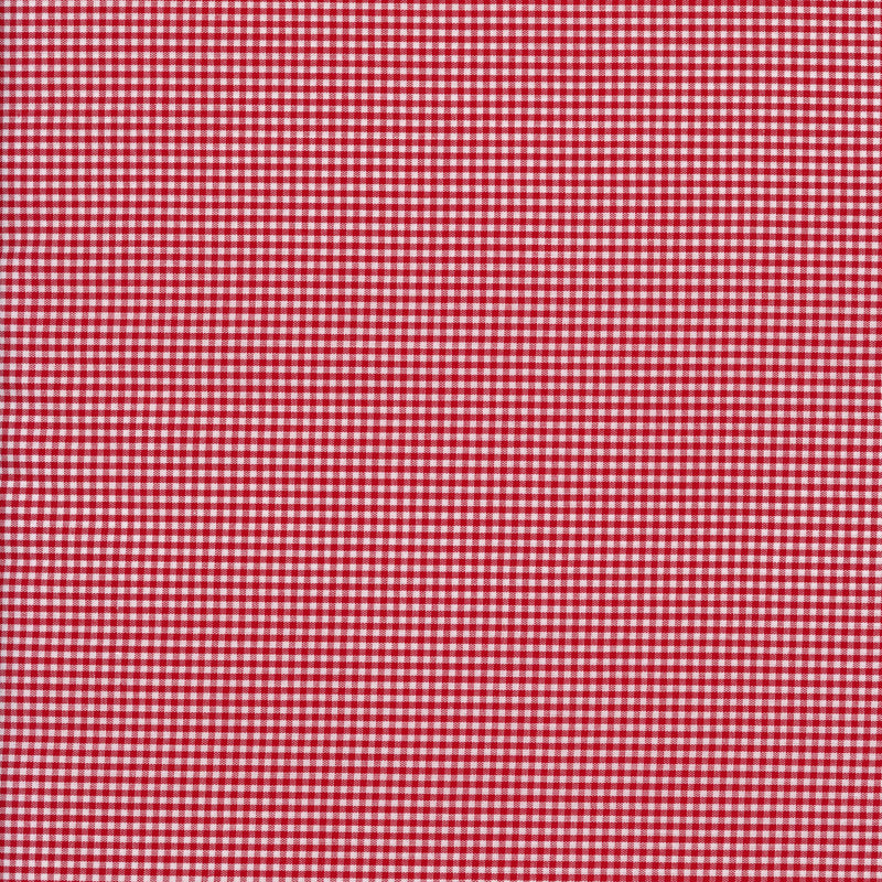 Yarn Dyed Broadcloth Japanese Gingham (Red) - Patchwork and Quilting Fabric from Brown's Craft Shed (Tags: Fabric basics blender broadcloth check classic Japanese gingham red timeless traditional white yarn dyed )