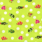 FreeSpirit Fabrics: Floral Reef by Tula Pink - School Crossing (Sea Grass) - Patchwork and Quilting Fabric from Brown's Craft Shed (Tags: Fabric beach fish Floral Reef FreeSpirit Fabrics green novelty ocean playful School Crossing Sea Grass Spots )
