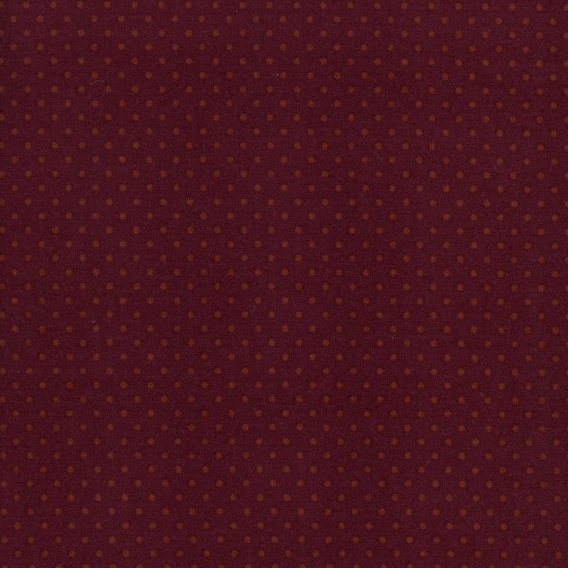 Kenard & Kenard Fabrics - Burgundy Dots